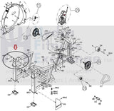 Matrix Fitness A3x-01 A7x A7xe Elliptical Nylon Adjusting Arm Axle 062259-A-hydrafitnessparts