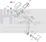 Matrix Fitness A3x-01 A7x A7xe Elliptical Swivel Rack Protected Pad 062709-CA-hydrafitnessparts