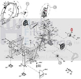 Matrix Fitness A3x-01 E5x A7xe Elliptical Nylon Transport Wheel 000028-D-hydrafitnessparts