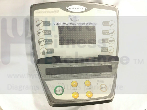 Matrix Fitness A3x-01 Elliptical Display Console Panel Assembly 0000092399-hydrafitnessparts