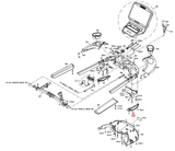 Matrix Fitness CTM528D Treadmill Console Mast Upper Right Cover 0000084683-hydrafitnessparts