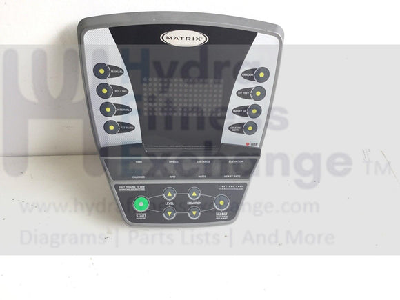 Matrix Fitness I5x-G3 - A5x-07 Residential Elliptical Display Console 0000081291-hydrafitnessparts