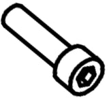 Matrix Fitness Oxford 5 - AR50B Rower Hex Socket Screw M8x1.25Px15L 004724-ZAC-hydrafitnessparts