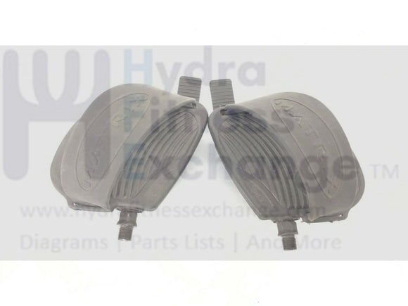 Matrix Fitness R7xe-01-G4 (RB91) Recumbent Bike Pedal Pair Set W/Straps 014724-A-hydrafitnessparts