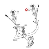Matrix Fitness Stationary Bike Right Heart Rate Sensor Hand Grip Set 1000443389-hydrafitnessparts