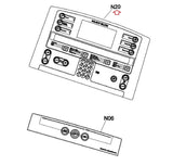 Matrix Fitness T3x - TM707,TM523 Treadmill Console Overlay Up English 1000362143-hydrafitnessparts