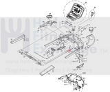 Matrix Fitness T5x T7xi T7xe T7x Treadmill Hand Sensor Pulse Wire 0000085777-hydrafitnessparts