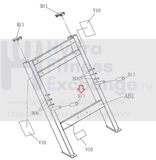 Matrix G1 FW155 FW155LS FW160 Strength Home Gym Rubber Sleeve PU Cover 061883-AA-hydrafitnessparts