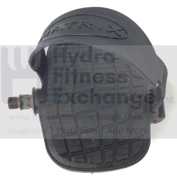 Matrix Hybrid Cycle U3x U5x U7xi Upright Bike Right Pedal with Strap 1000230353-hydrafitnessparts