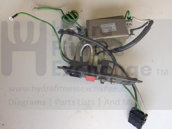 Matrix Livestrong T1x T3x Treadmill Power Cord Entry Inlet EMI Filter 1000211092-hydrafitnessparts