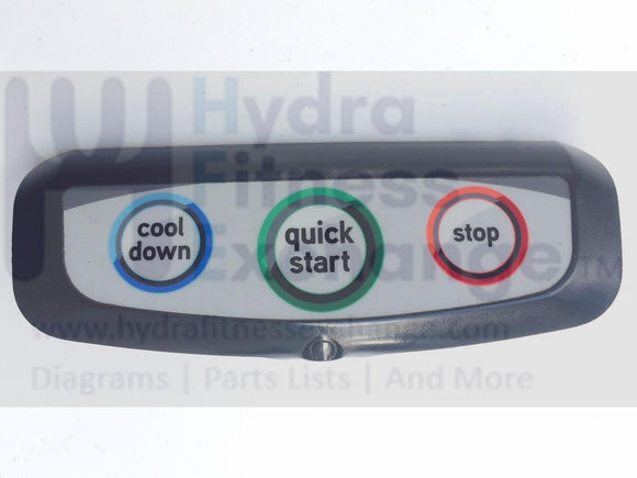 Matrix Treadmill Quick Start Overlay Buttons Board T5X T7XE T7xi T7x 0000088987-hydrafitnessparts