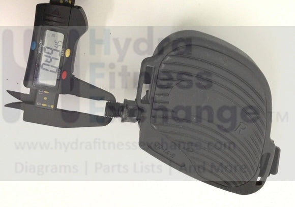 Matrix U1x-G4 U1x U1xLS Upright Bike Right Foot Pedal w/o Strap 1/2”-hydrafitnessparts