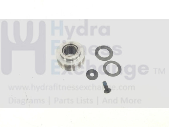 Matrix U3x U5x Upright Bike Clutch Pulley w/ Needle Bearing, Screw & Flat Washer-hydrafitnessparts