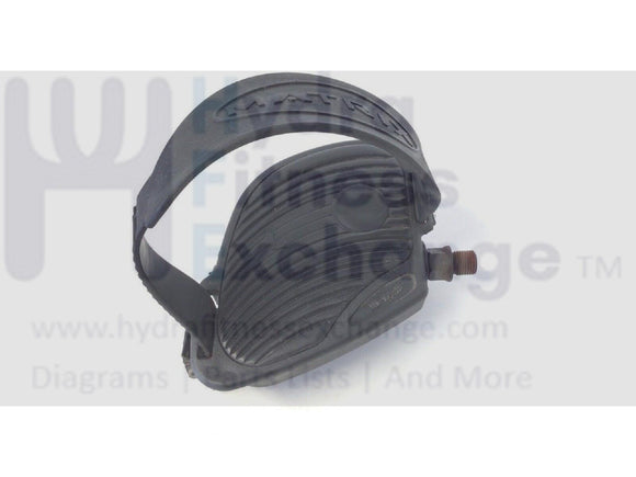 Matrix Vision Fitness Recumbent Bike Left Pedal Set With Strap 014724-A-hydrafitnessparts