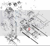 Merit Tempo Fitness Gear Treadmill Latch Side Rail End Cap 064420-AA-hydrafitnessparts