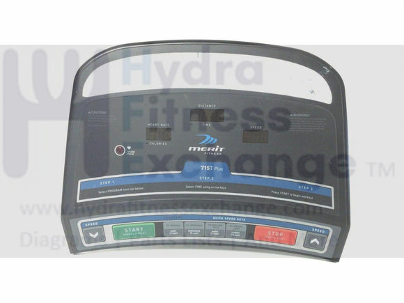 Merit Tempo Fitness Triumph Treadmill Display Console Panel S101-03 & 1000113418-hydrafitnessparts