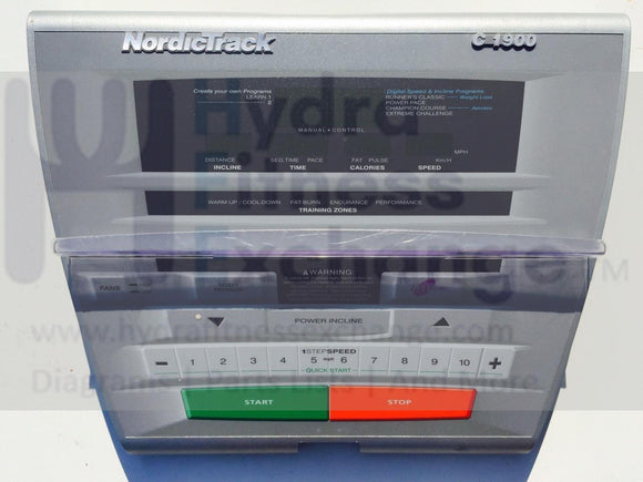 NORDICTRACK c1900 c2000 c 1900 TREADMILL CONTROL CONSOLE DISPLAY PANEL etnt0753-hydrafitnessparts