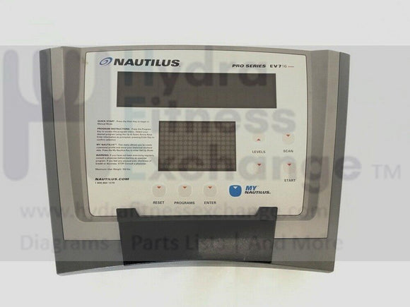 Nautilus Residential EV7.16 / EV716 Elliptical Display Console Panel-hydrafitnessparts