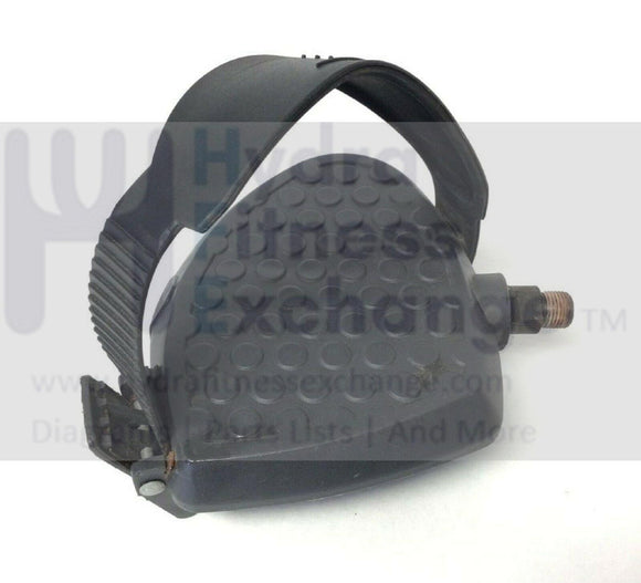Nautilus Residential R916 U916 Commercial Bike Left Pedal with Strap 95-0614-hydrafitnessparts