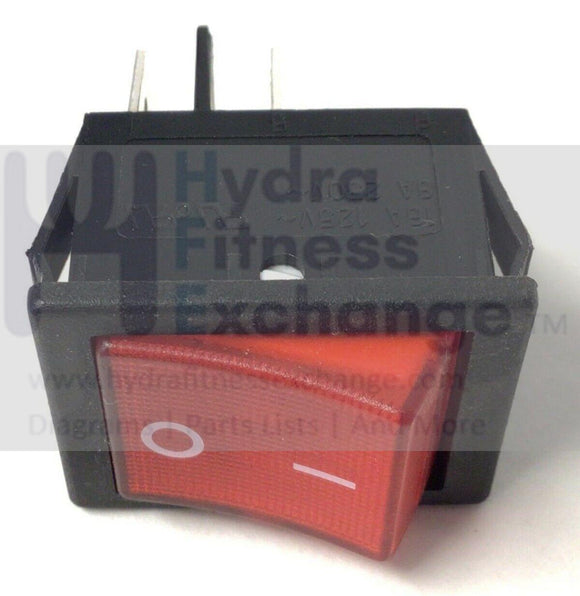 Nautilus Residential Schwinn Treadmill Power Entry On Off Switch 16A 8004777-hydrafitnessparts