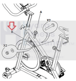 Nautilus Schwinn Ic3 Bike Resistance Pad With Hardware 1000512800 Formerly 8016604-hydrafitnessparts