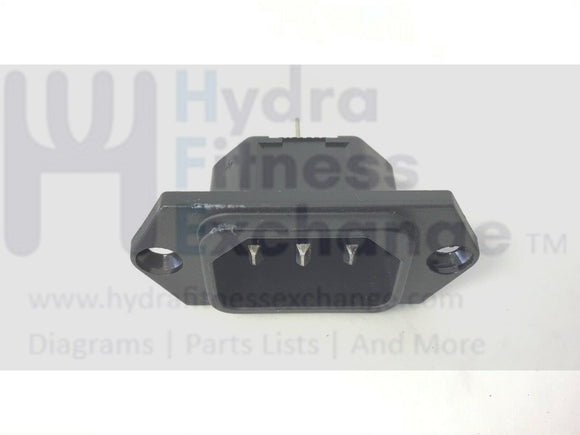 Nautilus T714 Treadmill Power Cord Entry Input Socket-hydrafitnessparts