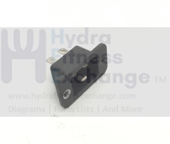 Nautilus T916 Commercial Treadmill Power Cord Entry Input Socket-hydrafitnessparts