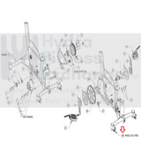 Nautilus U916 U9.16 R916 Upright Bikes Front Transport Wheel 000-6247-hydrafitnessparts