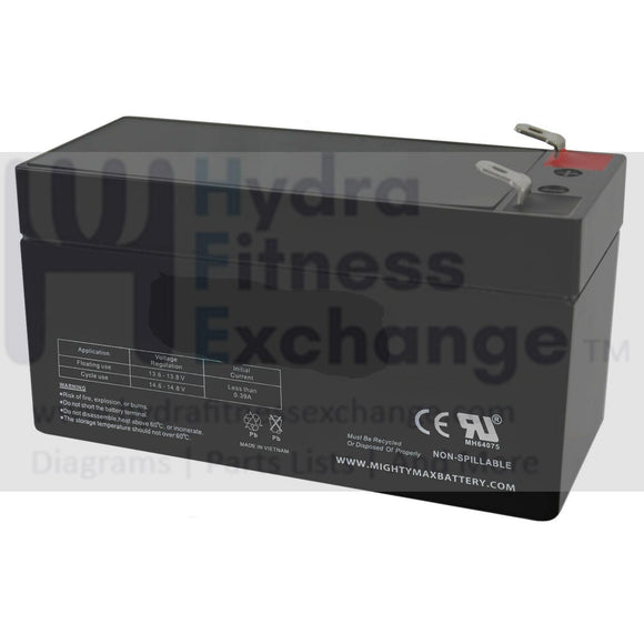 New Matrix Fitness EP92 Recumbent Bike Rechargeable Sealed Lead Acid Battery 12V-hydrafitnessparts