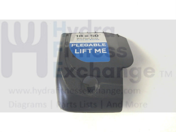 New Merit Fitness Treadmill Left Rear Roller Cover 1000113433-hydrafitnessparts