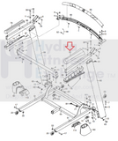 New Nordictrack Proform Epic Treadmill Right Top Handrail Cover 372707-hydrafitnessparts