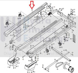 Nordic Track T6.5z Treadmill Left Side Foot Rail Cover 348531-389738-hydrafitnessparts