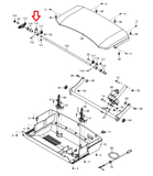 NordicTrack 1750 2450 Treadmill Cushion Rod Bracket 359999-hydrafitnessparts