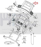 NordicTrack 1750 COMMERCIAL 1750 Treadmill Display Console Assembly 374118-hydrafitnessparts