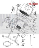 NordicTrack 1750 Commercial Treadmill Display Console 386934-hydrafitnessparts