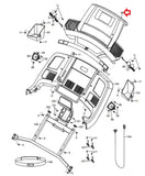 NordicTrack 1750 Treadmill Display Console Assembly MFR-ETNT14119JST or 409838-hydrafitnessparts
