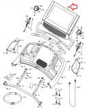 NordicTrack 2950 Treadmill Display Console Assembly 401213 ETNT19117V1-hydrafitnessparts