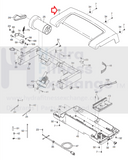 NordicTrack A2250 C2255 C2400 Treadmill Motor Hood Shroud Cover 239404 or 245313-hydrafitnessparts