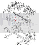 NordicTrack C 1650 C 990 Treadmill Upright Handle Bar Crossbar 375052-hydrafitnessparts