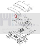 NordicTrack C 990 Treadmill Hood Accent with Decal 375056-hydrafitnessparts