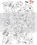 NordicTrack COMM. S15I S22I S10I Stationary Bike Lower Wire Harness 50" 417688-hydrafitnessparts
