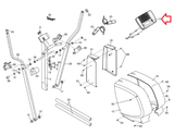 NordicTrack CX 938 Elliptical Display Console Assembly MFR-EL28555 or 222562-hydrafitnessparts