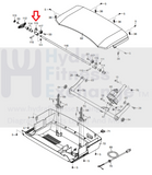 NordicTrack Commercial 1750 2450 Treadmill Cushion Rod Bracket 359999-hydrafitnessparts