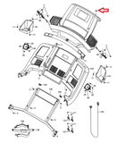 NordicTrack Commercial 1750 Treadmill Display Console Panel MFR-ETNT14113 366384-hydrafitnessparts