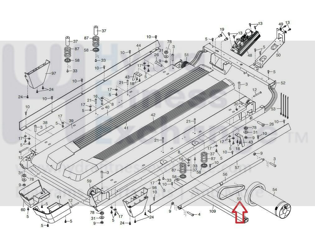 NordicTrack Commercial 2950 Treadmill Motor Drive Belt 17