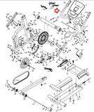 NordicTrack E7sv Elliptical Left Pulse Handle Bar 272054-hydrafitnessparts