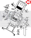 NordicTrack ELITE 7700 Treadmill Display Console Panel 366378-hydrafitnessparts