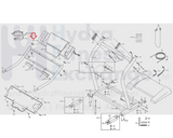 NordicTrack EXP1000 831.298831 Treadmill Console Front Cover Jo1572-Dc or 156762-hydrafitnessparts
