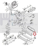 NordicTrack Elite 1300 NTEL42550 Elliptical Round Internal Angled End Cap 234024-hydrafitnessparts