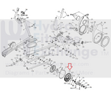 NordicTrack FreeMotion Elliptical Crank Hub Axle Disc Assy with Pulley 254605-hydrafitnessparts